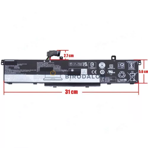 Lenovo ThinkPad P15 Gen 1-2, P17 Gen 1-2, T15g Gen 1 laptop akkumulátor, 11.52V 8120mAh (94Wh) OEM