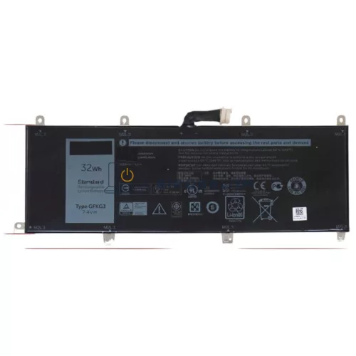 Dell Venue 10 Pro 5056 OEM laptop akkumulátor, 9.6V 4108mAh (32Wh)