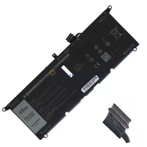 Dell Inspiron 13 7390, 7391, 5390, 5391, Latitude 3301 OEM laptop akkumulátor, 7.6V 5618mAh (45Wh)