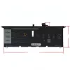 Dell Inspiron 13 7390, 7391, 5390, 5391, Latitude 3301 OEM laptop akkumulátor, 7.6V 5618mAh (45Wh)