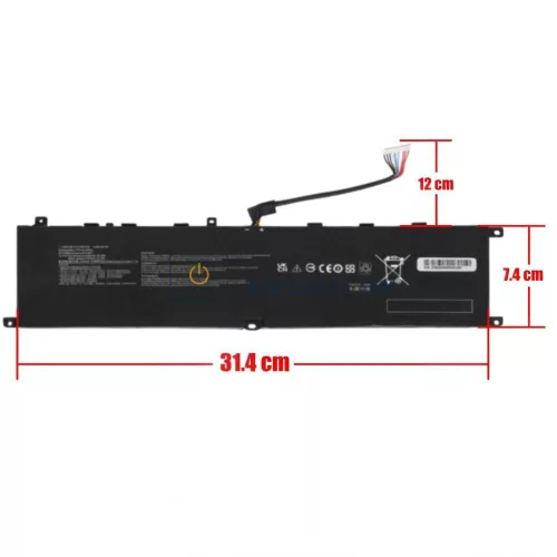 MSI GP66, GP76 Leopard, Vector GE67HX OEM laptop akkumulátor, 15.2V 65Wh