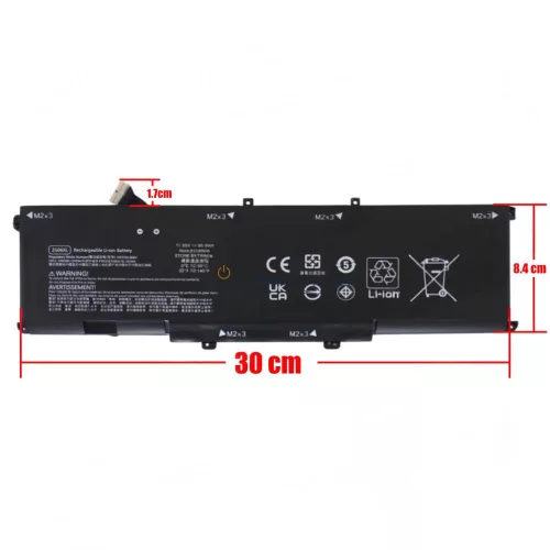 HP ZBook 15 G5, ZBook 17 G5, ZBook Studio G5, ZBook x360 G5, EliteBook 1050 G1 OEM laptop akkumulátor, 11.55V 8310mAh (95.9Wh)