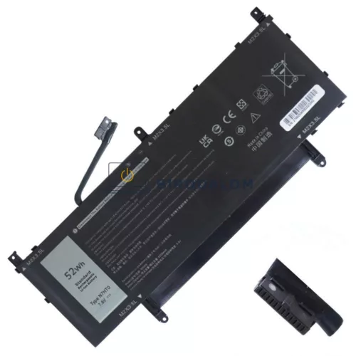 Dell Latitude 9510 OEM laptop akkumulátor, 7.6V 52Wh 6500mAh