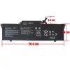 Asus ZenBook Pro 14 UX425, UX435, UM425 / ExpertBook B5, B7, B9 OEM laptop akkumulátor 11.61V 5427mAh (63Wh)