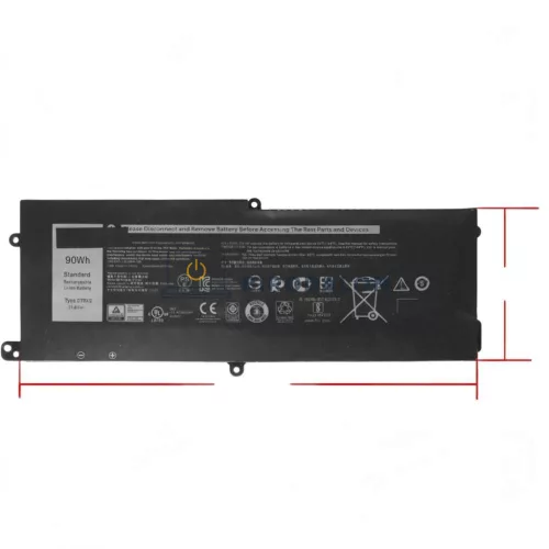 Dell Alienware Area-51m R2 OEM laptop akkumulátor 11.4V 7500mAh (90Wh)
