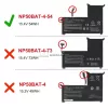 Clevo NP50, NP60, NP70, X17 AT22, Gigabyte G5 GE/MF, G7 KE, Schenker 16-M22, Medion Erazer Deputy P30 OEM laptop akkumulátor, 15.4V 3510mAh (54Wh)
