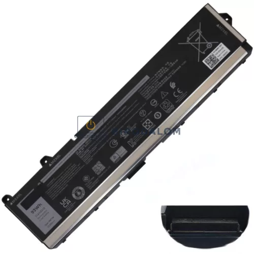 Dell Precision 17 7770, 7780, Precision 16 7670, 7680 OEM laptop akkumulátor, 11.55V 7650mAh (93Wh)