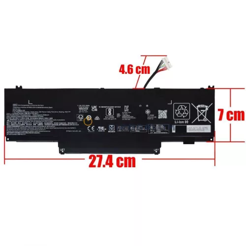 HP EliteBook x360 1040 G11 OEM laptop akkumulátor 11.58V 5638mAh ER06XL
