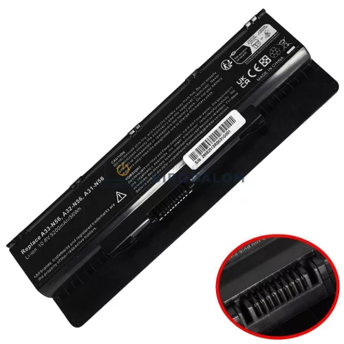 Asus N76V, N76VM, N76VZ, N76VJ, N76VB, N46VM, N46VB, N46VJ gyári laptop akkumulátor, 10.8V 5200mAh (