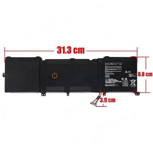 Asus ZenBook Pro N501L, UX501V, UX501VW, N501VW, ROG G501VW OEM laptop akkumulátor – 11.4V 8200mAh (