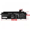 Toshiba Dynabook Portege X30W / X30W-J laptop akkumulátor, 15.4V 3450mAh (53Wh) OEM