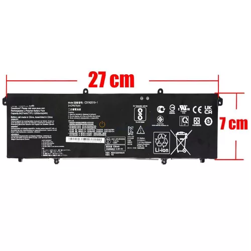 Asus VivoBook Pro 14X N7400, M7400, Pro 15 M3500, M3500QC, VivoBook 16X K3604VA OEM laptop akkumulátor 11.61V 5427mAh (63Wh)