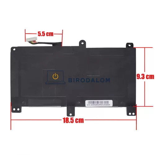 Asus ROG Strix G531GT G731GT G531GD G15 G512LI 11.4V 4212mAh 48Wh csere laptop akkumulátor (B31N1726