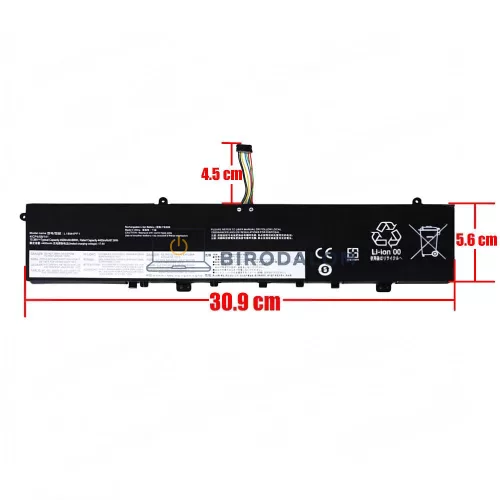 Lenovo Yoga 9-15IMH5 OEM laptop akkumulátor (L18M4PF1, L18D4PF1) 15.36V 4500mAh 69Wh