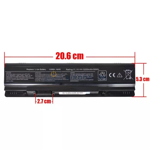 Dell Vostro A840 A860 Inspiron 1410 1014 1015 1088 11.1V 5200mAh (58Wh) OEM laptop akkumulátor