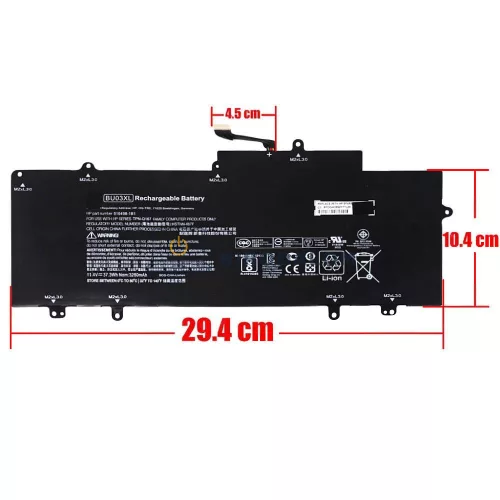 HP Chromebook 14 G4 / 14-AK sorozat 11.4V 3280mAh OEM laptop akkumulátor (BU03XL)