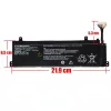 Xiaomi Redmi G Gaming 16 2020 / 2021 / 2022 / Redmi G Pro OEM laptop akkumulátor, 15.2V 3620mAh 55.02Wh