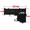 Asus Chromebook C202 / C202SA / E201NA / W202NA OEM laptop akkumulátor, fekete (C21N1530, 7.7V 38Wh)