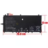 Asus NovaGo TP370 / TP370Q / TP370QL sorozat 15.4V 3380mAh (52Wh) OEM laptop akkumulátor