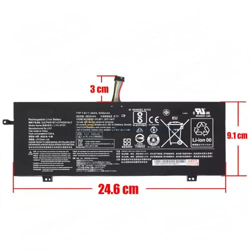 Lenovo IdeaPad 710S-13ISK 80SW, 710S-13IKB 80VQ, 710S-13IKB Plus 80W3, V730-13 81AV 7.6V 6055mAh (46Wh) OEM laptop akkumulátor