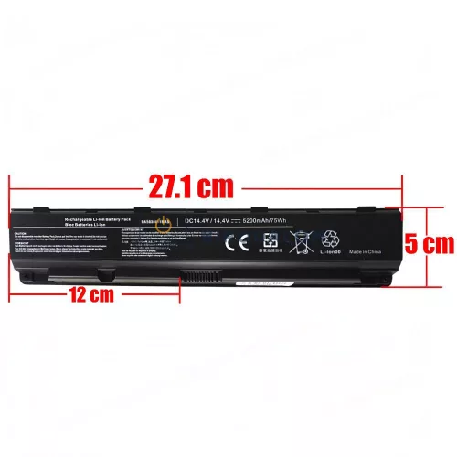 Toshiba Qosmio X870, X875, X70, X75, X77 sorozat 14.4V 5200mAh (75Wh) OEM laptop akkumulátor