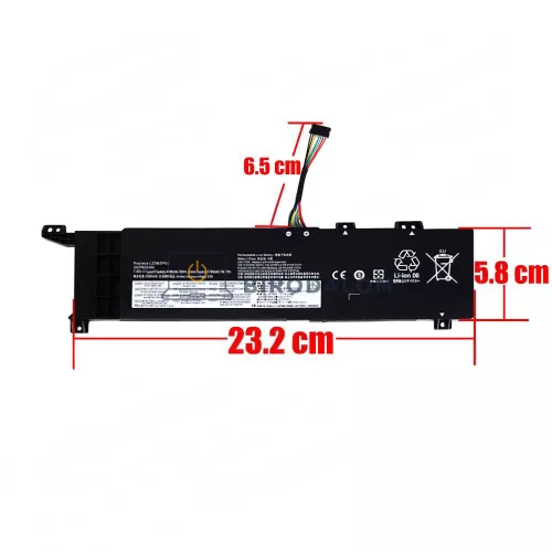 Lenovo V14 G4 AMN / V15 G4 IAN / 83GE OEM laptop akkumulátor, 7.68V 38Wh 4948mAh, fekete