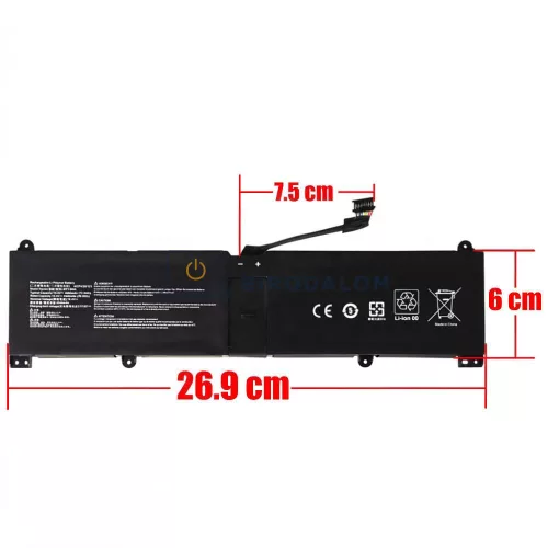 MSI Summit E14 Flip Evo A12MT / A13MT, Prestige 14, Stealth Studio A12MT A13MT A13VF A13VG OEM laptop akkumulátor - BTY-M4A 15.4V 72Wh 4680mAh
