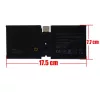 Microsoft Surface Go 1 / Go 2 / Go 3 / Go 4 (1901, 1926, 1927) OEM laptop tablet akkumulátor, 7.66V 3500mAh 26.8Wh