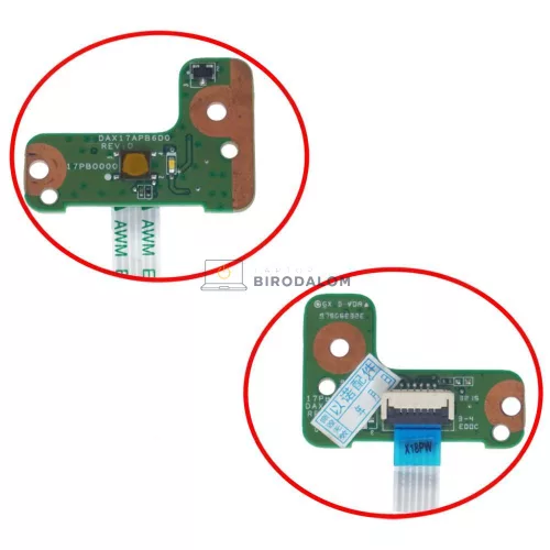 HP Envy 17-G, 17-S, 17T-G, 17z-G gyári bekapcsoló panel (FFC szalagkábellel)