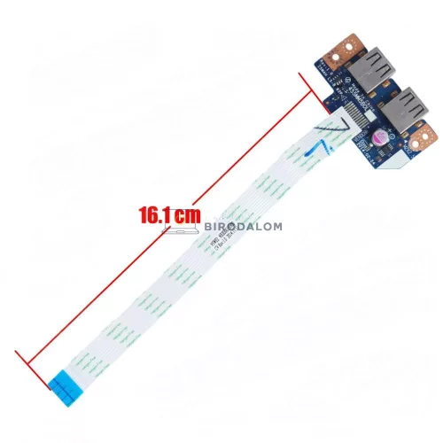 Acer Aspire E5-511, E5-511G, E5-521, E5-531 gyári USB panel (Z5WAH, LS-B162P)