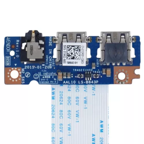 Dell Inspiron 14 5458, 5468, Inspiron 15 5555, 5558, 5559, 5566, Inspiron 17 5758, Vostro 14 3458 gyári audio USB panel