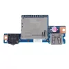 Lenovo G40-30, G40-45, G40-70, Z40-70, Z40-75 gyári kártyaolvasó / USB / audio panel (90005905, NBX0001AG00)