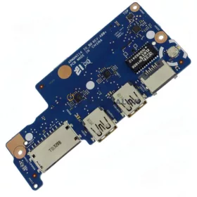   Dell Vostro 5471 gyári bekapcsoló + USB + Ethernet + SD kártyaolvasó panel (010JUT, 35KPW)
