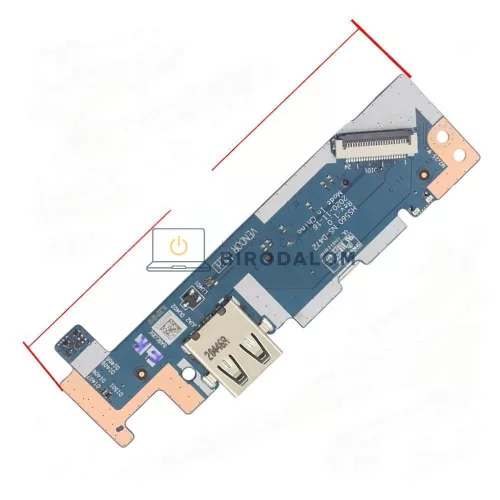 Lenovo IdeaPad 3-15ITL6 gyári IO / USB / kártyaolvasó panel (5C50S25174)