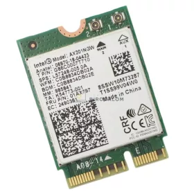 Intel AX201NGW gyári wifi kártya (Wi-Fi 6 (802.11ax), Bluetooth 5.2, M.2 2230, 2x2 MIMO, 2,4 GHz / 5 GHz)