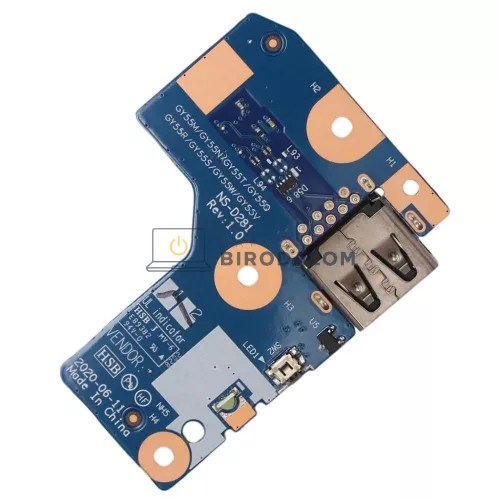 Lenovo Legion 5-15ARH05H 82B1, 5P-15ARH05H 82GU gyári bekapcsoló és USB panel (5C50S25102, NS-D281)