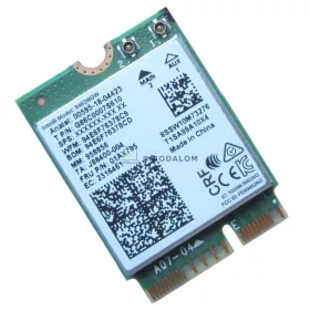 Intel 9462NGW (AC-9462) gyári wifi kártya (Wi-Fi 5 (802.11ac), Bluetooth 5.0, M.2 2230 (NGFF), Dual Band (5GHz/2.4GHz), 
