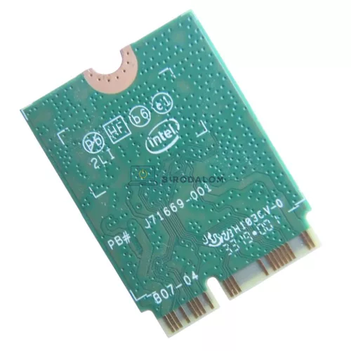 Intel 9462NGW (AC-9462) gyári wifi kártya (Wi-Fi 5 (802.11ac), Bluetooth 5.0, M.2 2230 (NGFF), Dual Band (5GHz/2.4GHz), 