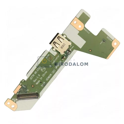 Lenovo IdeaPad 3-17ABA7 (82RQ) gyári bekapcsoló panel és USB/SD kártya olvasó panel (JS77A, NS-E533)