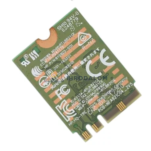 HP S01-PF0320ND, 880-100ND, 880-100NZ gyári WiFi kártya – Realtek RTL8821CE, Mini PCI-e M.2 2230