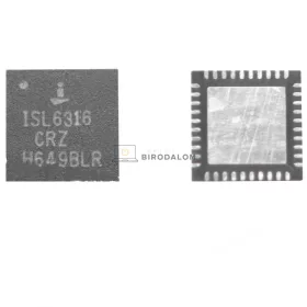 Intersil ISL6316CRZ gyári tápvezérlő IC (QFN)