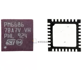 Richtek PM6686 gyári tápvezérlő IC (BGA)