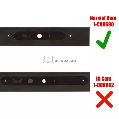 Dell Latitude 5500, E5500, 5501, E5501, Precision 3540, 3541 kijelző keret, fekete