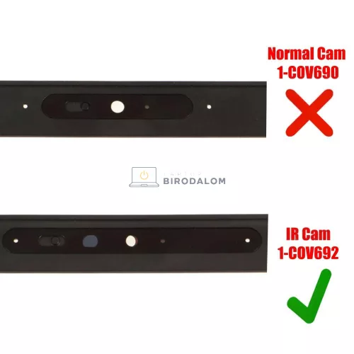 Dell Latitude 5500, 5510, 5511, Precision 3540, 3541 kijelző keret, fekete