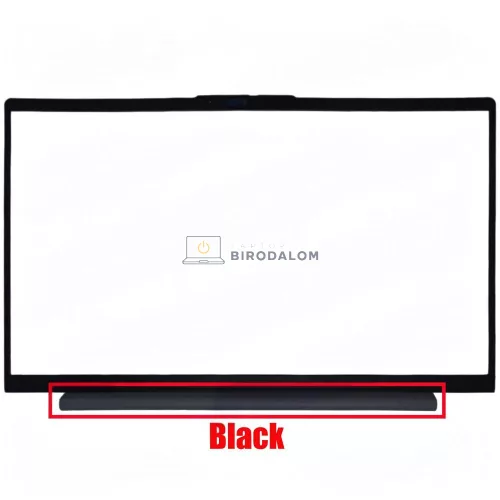 Lenovo IdeaPad 5-15IIL05, 5-15ARE05, 5-15ITL05, 5-15ALC05 kijelző keret, fekete