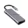 USB-C dokkoló, 7 az 1-ben, fix USB-C kábell (HDMI 4K@30Hz (2K@60Hz), 2x USB-A 3.0 (5 Gbps)) (OEM) (HW-TC39)