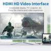 USB-C dokkoló, 7 az 1-ben, fix USB-C kábell (HDMI 4K@30Hz (2K@60Hz), 2x USB-A 3.0 (5 Gbps)) (OEM) (HW-TC39)