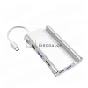 USB-C dokkoló, 7 az 1-ben (HDMI 4K@30Hz, VGA 1080p@60Hz, 2x USB-A 3.0 (5Gbps)) (OEM) (HW-TC20)