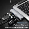 USB-C hub, 5 az 1-ben (1x USB-A 3.0 (5Gbps), 1x USB-A 2.0, SD kártyaolvasó) (OEM) (HW-TC40)