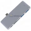 USB-C hub, 5 az 1-ben (2x USB 3.0 (5 Gbps), SD/TF kártyaolvasó, 2x Type-C port) (OEM) (CMP-11105)